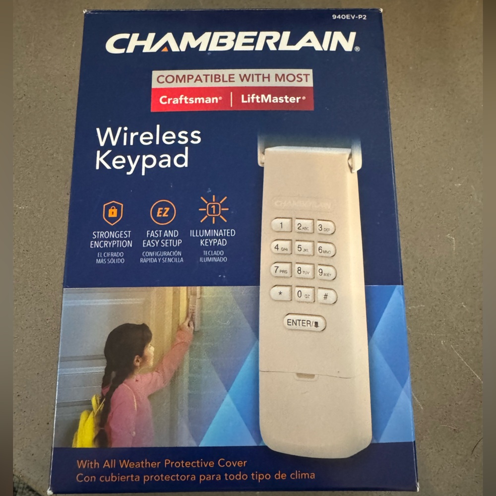 Chamberlain Wireless Garage Keypad - New In Box